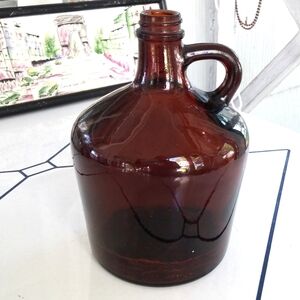 Vintage Brown Glass Jug